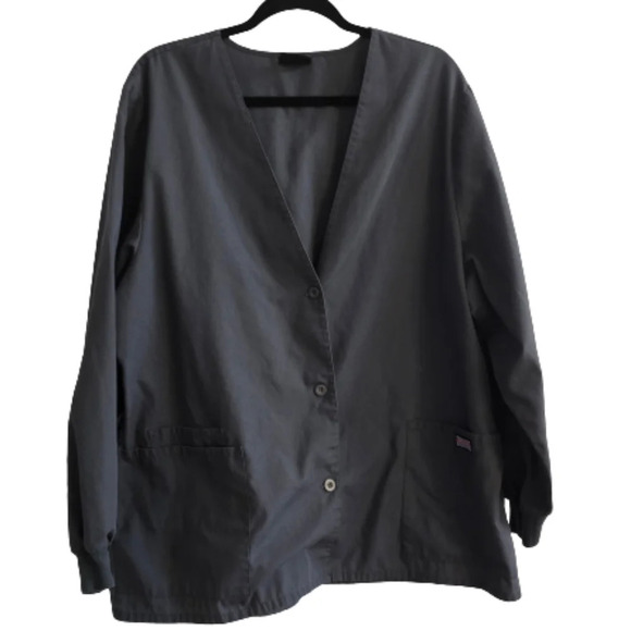 Cherokee Workwear Button Lab Jacket - Picture 1 of 4
